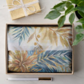 Blauw en geel Macaw Waterverf Art Tissuepapier (Geschenk)