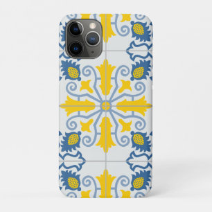 Blauw en geel mooi Portugees tegelpatroon Case-Mate iPhone Case