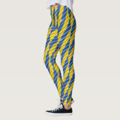 Blauw en Geel Oekraïne inspireren vrede in oorlog Leggings (Links)