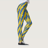 Blauw en Geel Oekraïne inspireren vrede in oorlog Leggings (Rechts)