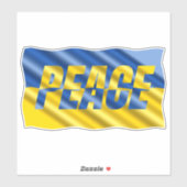 Blauw en Geel Oekraïne inspireren vrede in oorlog Sticker (Vel)