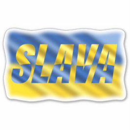 Blauw en Geel Oekraïne inspireren vrede in oorlog Sticker