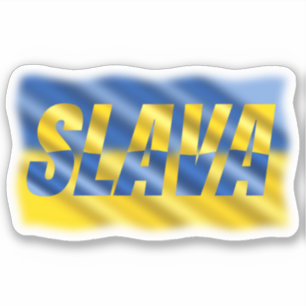 Blauw en Geel Oekraïne inspireren vrede in oorlog Sticker