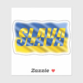 Blauw en Geel Oekraïne inspireren vrede in oorlog Sticker (Vel)