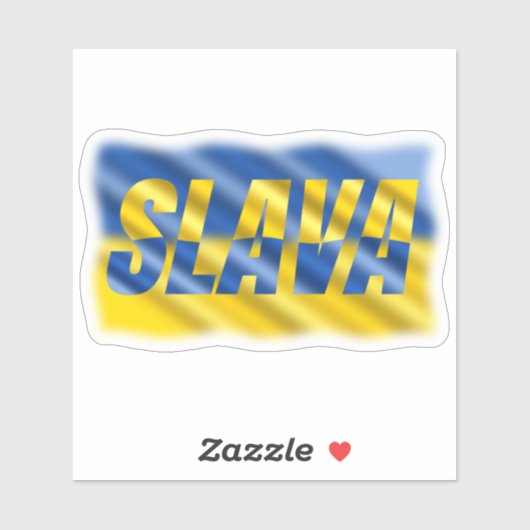 Blauw en Geel Oekraïne inspireren vrede in oorlog Sticker (Vel)