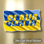 Blauw en Geel Oekraïne inspireren vrede in oorlog Sticker