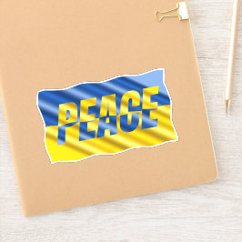 Blauw en Geel Oekraïne inspireren vrede in oorlog Sticker