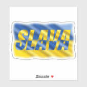 Blauw en Geel Oekraïne inspireren vrede in oorlog Sticker (Vel)