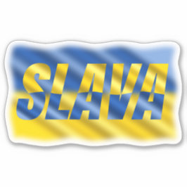 Blauw en Geel Oekraïne inspireren vrede in oorlog Sticker