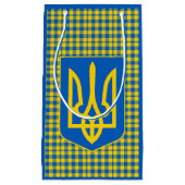 Blauw en geel Oekraïne Pset patroon, Tartan Klein Cadeauzakje (Voorkant)