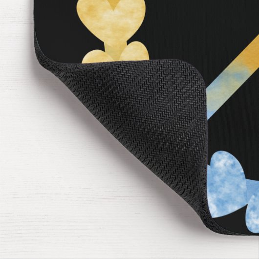 BLAUW- EN GEEL-OEKRANIAANSE VREDESKUNDIGEN MET HOO MUISMAT (Hoek)