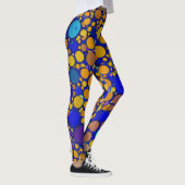 BLAUW EN GEEL PAARSE Verjaardagsfeestje Leggings (Rechts)