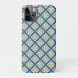 Blauw en geel  Portugees tegels patroon Case-Mate iPhone Case