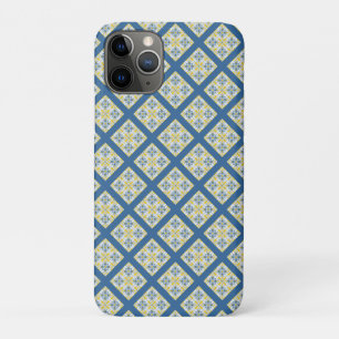 Blauw en geel Portugees tegels patroon Case-Mate iPhone Case
