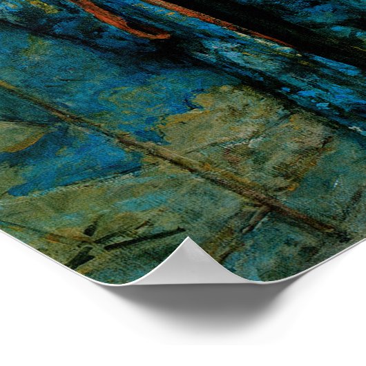 Blauw en geel poster (Hoek)