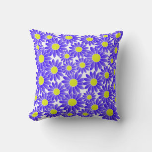 Blauw en geel Sierkussen