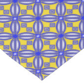 Blauw en geel Spaans Tegel patroontafelkleed Tafelkleed (Gekanteld)