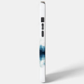 Blauw en Geel Stadspanorama Case-Mate iPhone Case (Achterkant / Links)