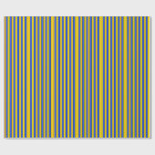 Blauw en geel strippons papier (Vlak)