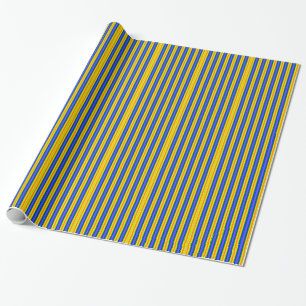 Blauw en geel strippons papier