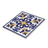 💛💙 Blauw en geel, symmetrische Azulejos Tegeltje (Zijkant)
