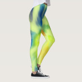 Blauw en geel Tie-dye Leggings (Rechts)