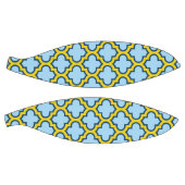 Blauw en geel trellis, rooster, quatrefoil basketbal (Panelen)