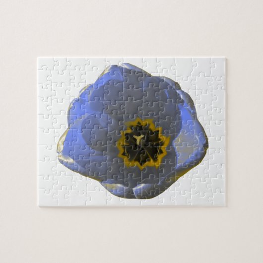 Blauw en geel tulp puzzel (Horizontaal)