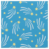 Blauw en geel vallende ster stof per meter (Close Up)