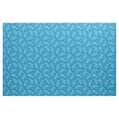 Blauw en geel vallende ster stof per meter (Fat Quarter)