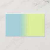 Blauw en geel visitekaartje (Achterkant)