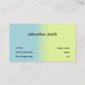 Blauw en geel visitekaartje (Achterkant)