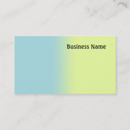 Blauw en geel visitekaartje