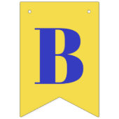 Blauw en geel Vrijgezellenfeest Vlaggetjes (Tweede vlag)