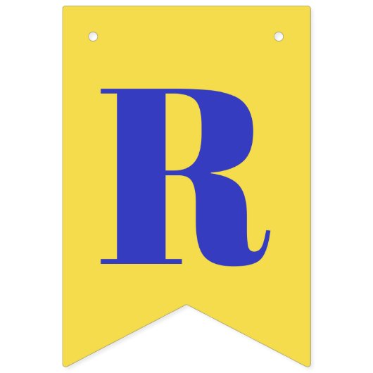 Blauw en geel Vrijgezellenfeest Vlaggetjes (Derde vlag)