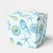 Blauw en Geel Zeeleven Nautilus Bedankdoosjes (Achterkant)