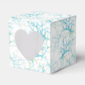 Blauw en Geel Zeewier en Koraal Nautisch Bedankdoosjes (Voorkant Zijde)