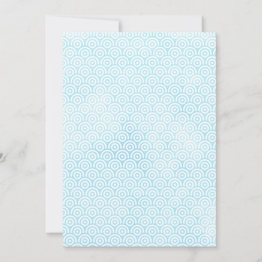 Blauw en Geel Zeleven Huwelijksupdate Kaart (Achterkant)