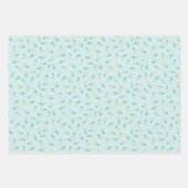 Blauw- en geelbier en honingraatpapier S Inpakpapier Vel (Voorkant 3)