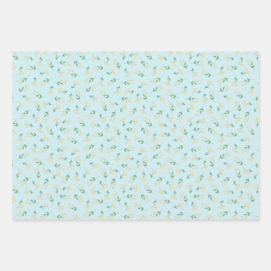 Blauw- en geelbier en honingraatpapier S Inpakpapier Vel (Voorkant 3)