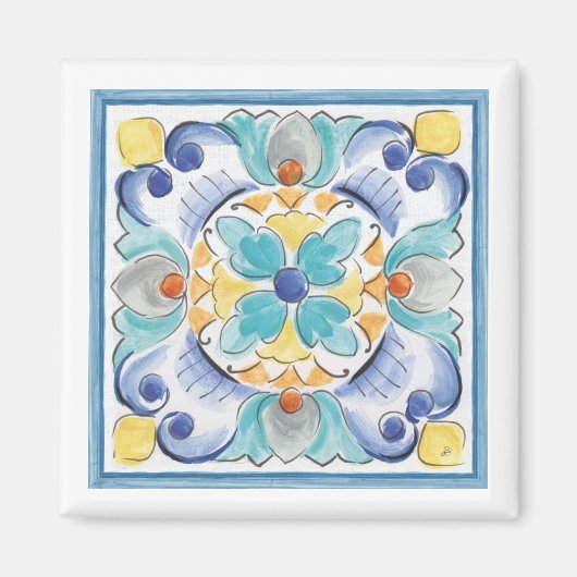 Blauw- en geelblok magneet (Voorkant)