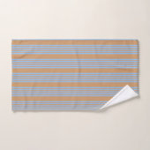 Blauw en geelbruin vijf strips bad handdoek (Handdoek)
