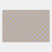 Blauw en geelbruin vijf strips inpakpapier vel (Voorkant 2)