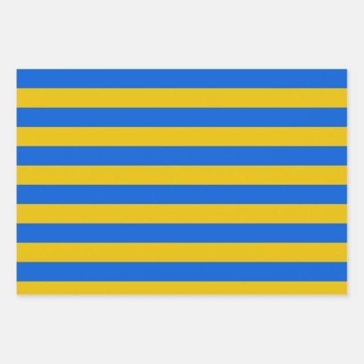 Blauw- en geelcadeaupapier, vlag Oekraïne Inpakpapier Vel (Voorkant)