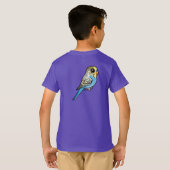 Blauw en gele boedgie t-shirt (Achterkant volledig)