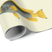  Blauw en Gele Groepervissen, Mariene Leven Cadeaupapier (Rol Hoek)