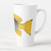  Blauw en Gele Groepervissen, Mariene Leven Latte Mok (Rechts)