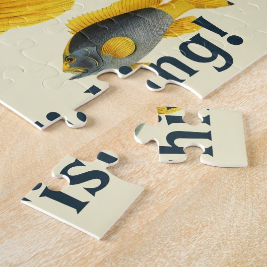  Blauw en Gele Groepervissen, Mariene Leven Legpuzzel (Zijkant)