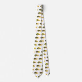 Blauw en Gele Groepervissen, Mariene Leven Stropdas (Voorkant)