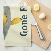  Blauw en Gele Groepervissen, Mariene Leven Theedoek (Quarter Fold)